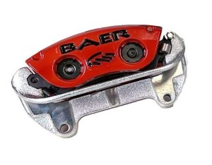 Ford Mustang Brake Kit - Front - Baer Brakes - Classic Series + Slotted/Drilled Rotors + D412 Pads - Red - `94-`04